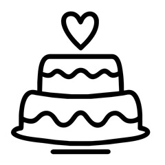 wedding cake icon