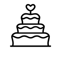 wedding cake icon