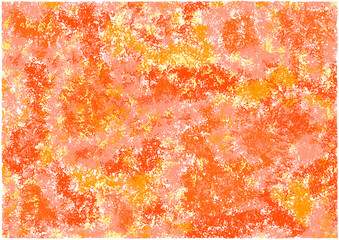 Watercolor illustration. Hand drawn grunge background in yellow and orange colors