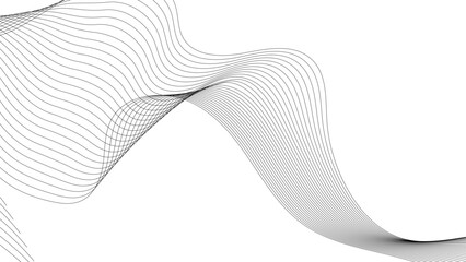 Curved wavy lines tech futuristic motion background. Wave with lines created using blend tool. Curved wavy line. curved wavy lines tech futuristic motion background.