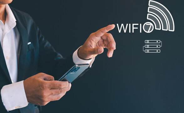 wifi 7 future technology network connection digital data wireless data transmission technology wireless high speed internet future technology