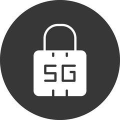 Obraz premium Glyph Circle Icons