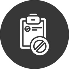 Prohibition Glyph Inverted