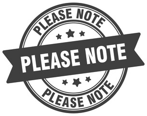 please note stamp. please note label on transparent background. round sign