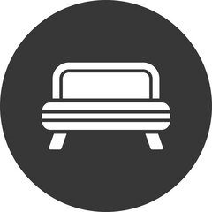 Sofa Bed Glyph Inverted