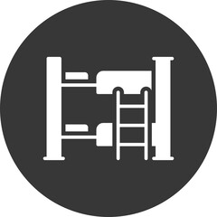 Bunk Bed Glyph Inverted