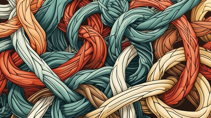 Visual Representation of Mental Knots: Tangled Complex Thoughts and Anxieties