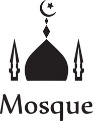 Mosque logo design template