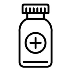 Obraz premium Vector Design Medicine Bottle Icon Style