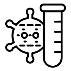 Vector Design Virus Testing Icon Style