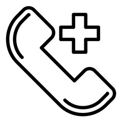Vector Design Emergency Call Icon Style