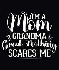 mother's day typographic t shirt design