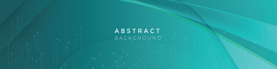 Modern technology linkedin banners abstract background template 02