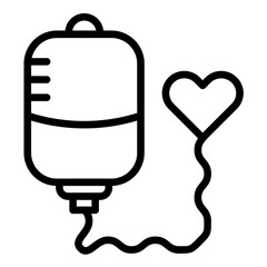 Vector Design Blood Transfusion Bag Icon Style