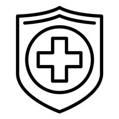 Obraz premium Vector Design Health Shield Icon Style