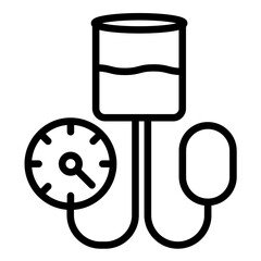 Vector Design Blood Pressure Gauge Icon Style