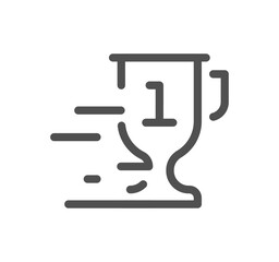 Smart goal setting related icon outline and linear vector.

