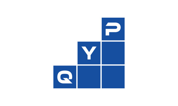 QYP initial letter financial logo design vector template. economics, growth, meter, range, profit, loan, graph, finance, benefits, economic, increase, arrow up, grade, grew up, topper, company, scale