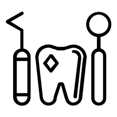 Vector Design Dental Hygienist Icon Style