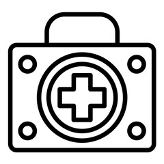 Vector Design Emergency Kit Bag Icon Style