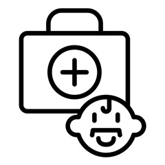 Vector Design Pediatric First Aid Icon Style