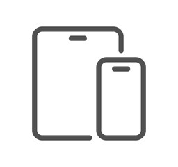 Business people meeting related icon outline and linear vector.
