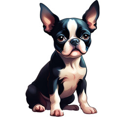 Cute Boston Terrier Dog