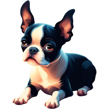 Cute Boston Terrier Dog