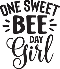 One Sweet Bee Day Girl