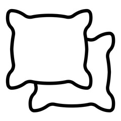 Vector Design Abstract Pillow Icon Style
