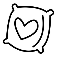 Vector Design Embroidered Pillow Icon Style