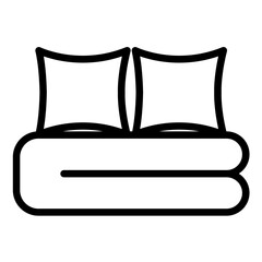 Vector Design Full Bedding Icon Style