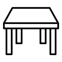 Vector Design Square Coffee Table Icon Style