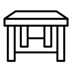 Vector Design Reclaimed Wood Table Icon Style