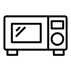 Vector Design Microwave Cart Icon Style