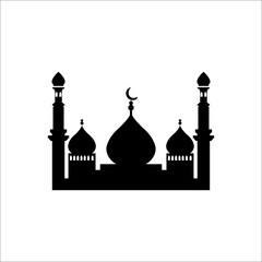 silhouette mosque