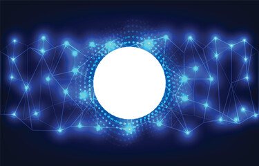 Abstract glowing sphere futuristic and network connection background. Vector illustration.Light Ring sphere vector design technology digital circle abstract background used for graphic,communication.