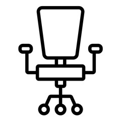 Vector Design Conference Chair Icon Style