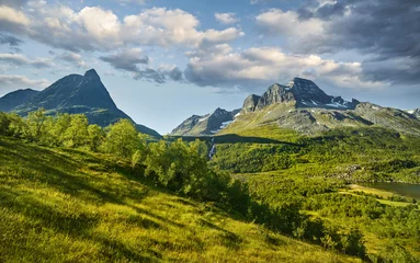 Foto op Canvas Innerdalstarnet, Skarfjellet, Innerdalen, More og Romsdal, Norwegen © Rainer Mirau