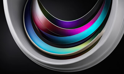 Obraz premium Spectacular Neon Wave Background Image