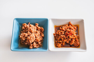 和風と辛い肉味噌