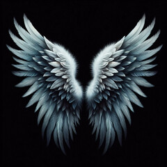 Obraz premium wings on black