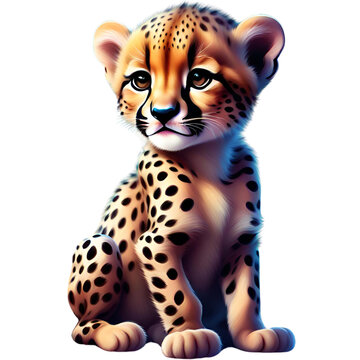 Cute Baby Cheetah