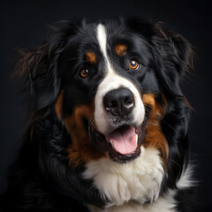 Professional Headshot Portrait of a Bernese Mountain Dog