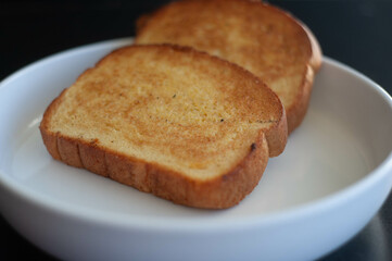toasts on a plate