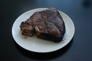 steak on a plate