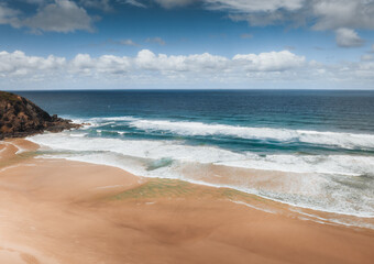 Aerial photo of Noosa National Park, Noosa Heads, Sunshine Coast, Queensland, Australia.