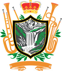 Ilustración escudo para asociación musical