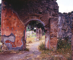 ruins of the old castle, italy,pompeiii