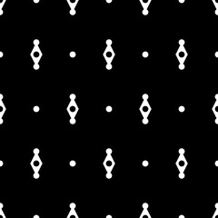 Seamless pattern. Folk image. Ethnic wallpaper. Geometric motif. Simple shapes backdrop. Figures, circles ornament. Mosaics background. Digital paper, web design, textile print.